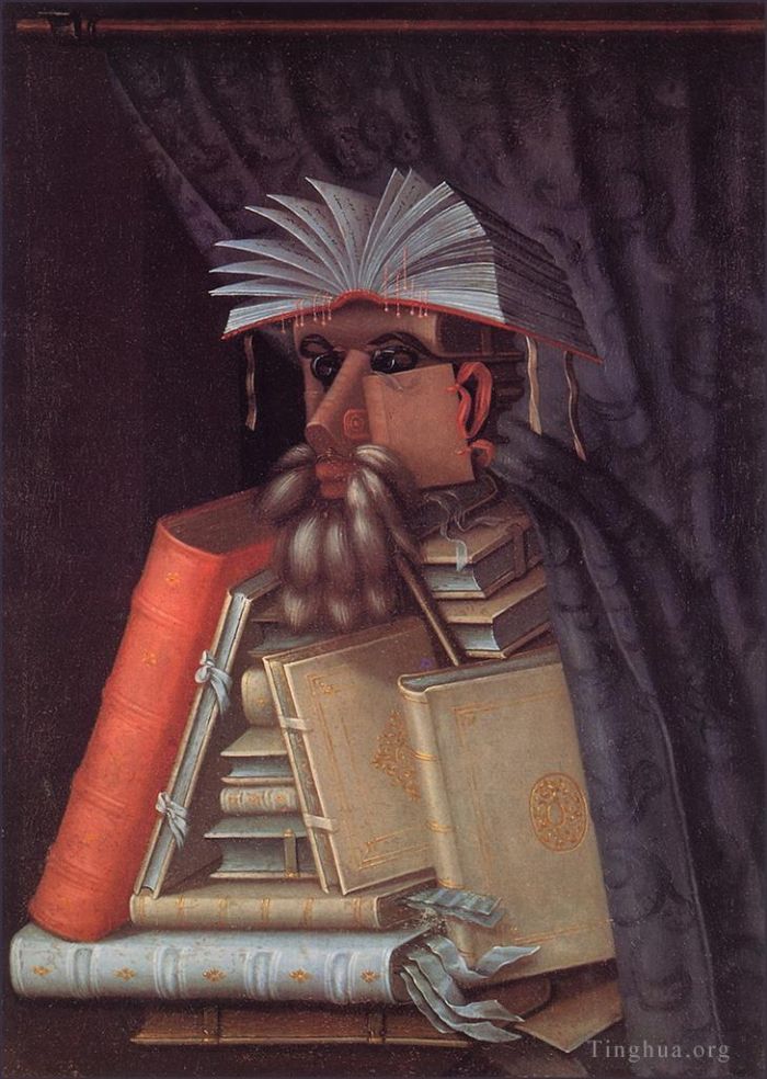 Giuseppe Arcimboldo Oil Painting - The librarian