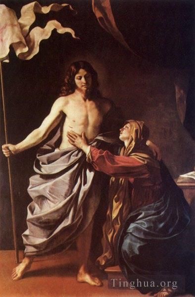 Guercino Oil Painting - Apparition of Christ to the Virgin