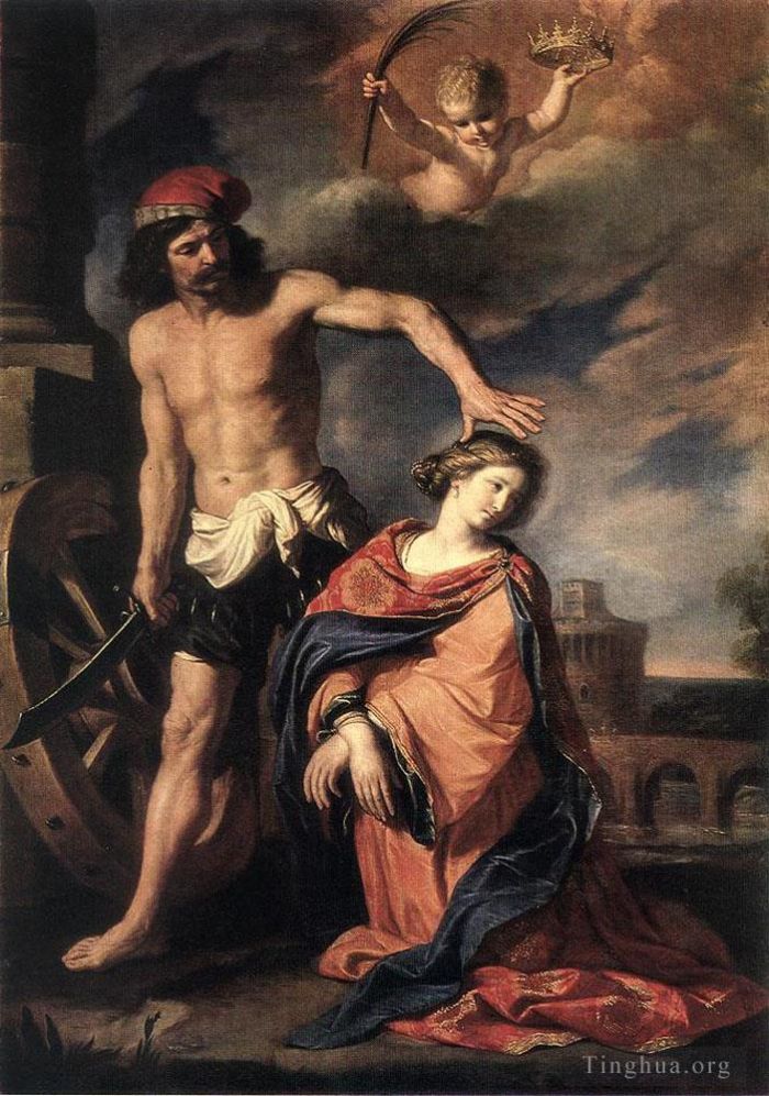 Guercino Oil Painting - Martyrdom of St Catherine