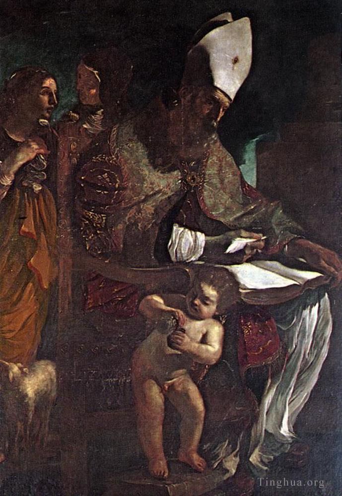 Guercino Oil Painting - St Augustine