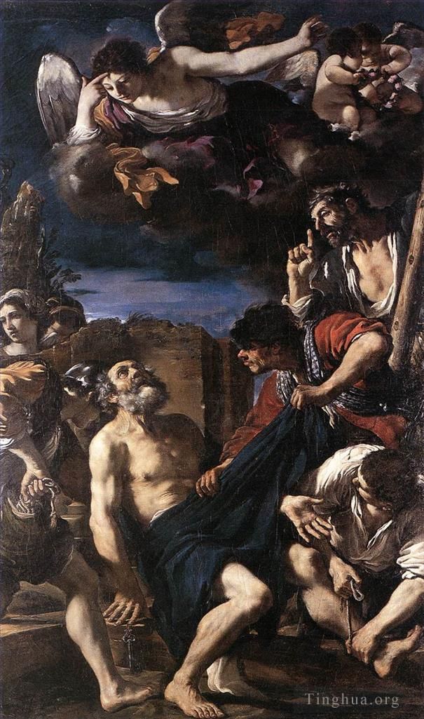 Guercino Oil Painting - The Martyrdom of St Peter