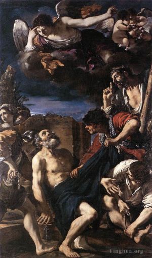 Artist Guercino's Work - The Martyrdom of St Peter
