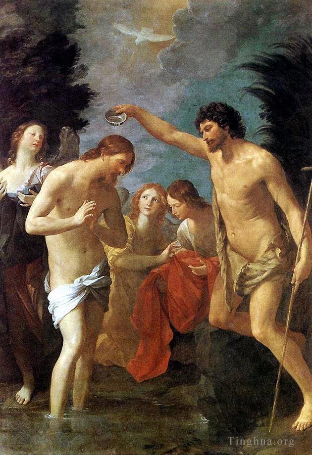 Guido Reni Oil Painting - Baptism of Christ