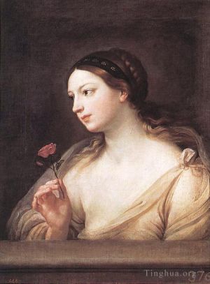 Artist Guido Reni's Work - Girl with a Rose