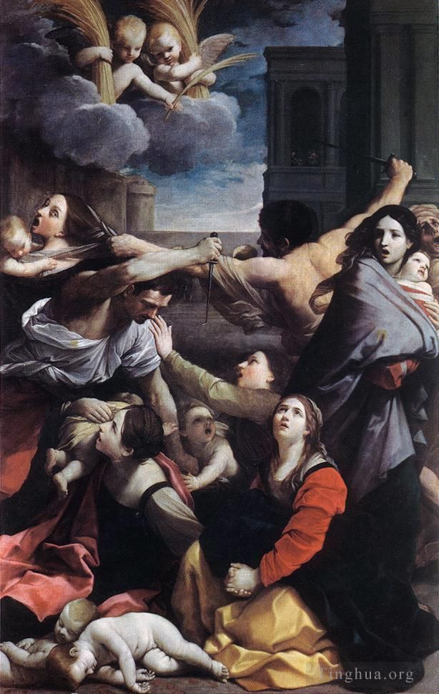 Guido Reni Oil Painting - Massacre of the Innocents