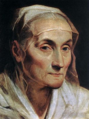 Artist Guido Reni's Work - Portrait of an Old Woman