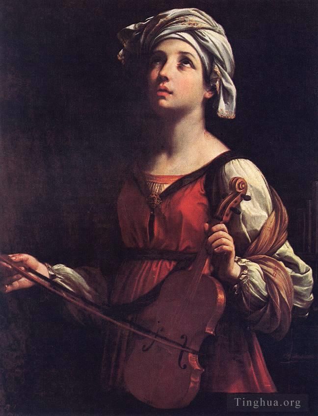 Guido Reni Oil Painting - St Cecilia