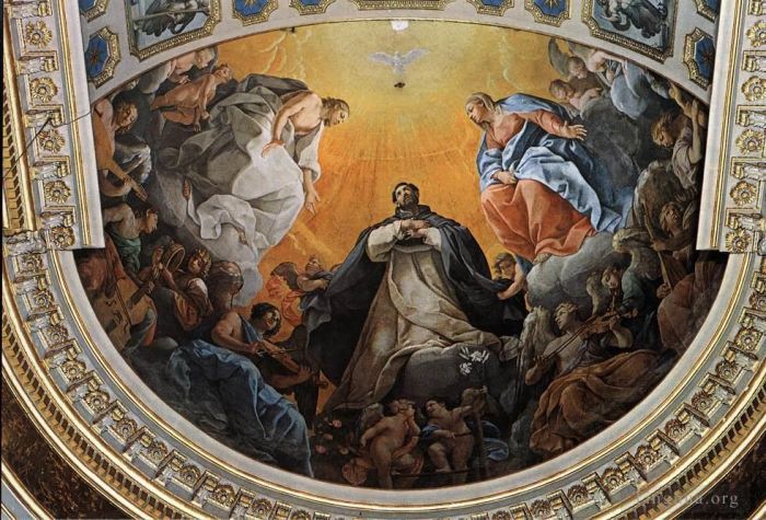 Guido Reni Oil Painting - The Glory of St Dominic