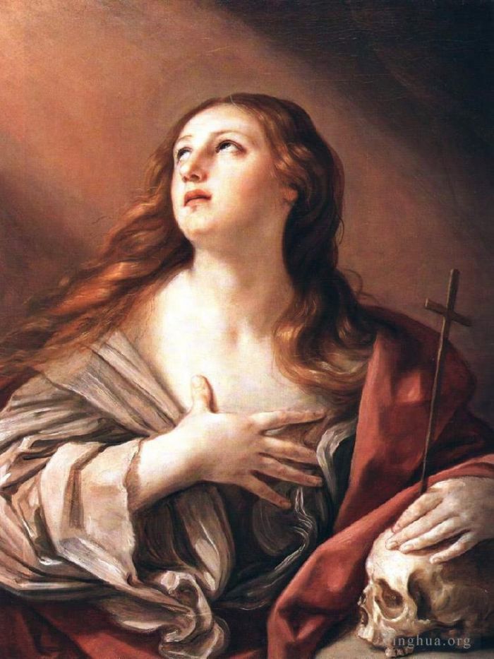 Guido Reni Oil Painting - The Penitent Magdalene