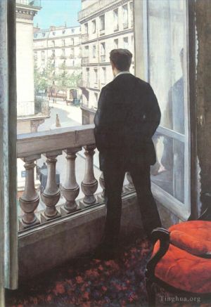 Artist Gustave Caillebotte's Work - A Young Man at His Window