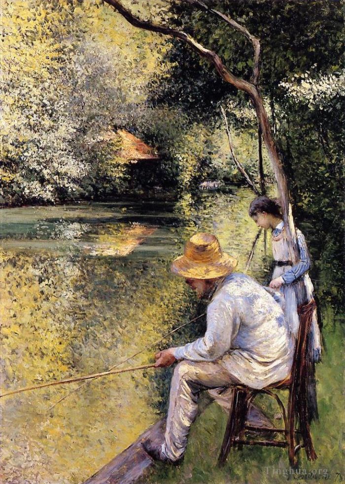 Gustave Caillebotte Oil Painting - Fishing