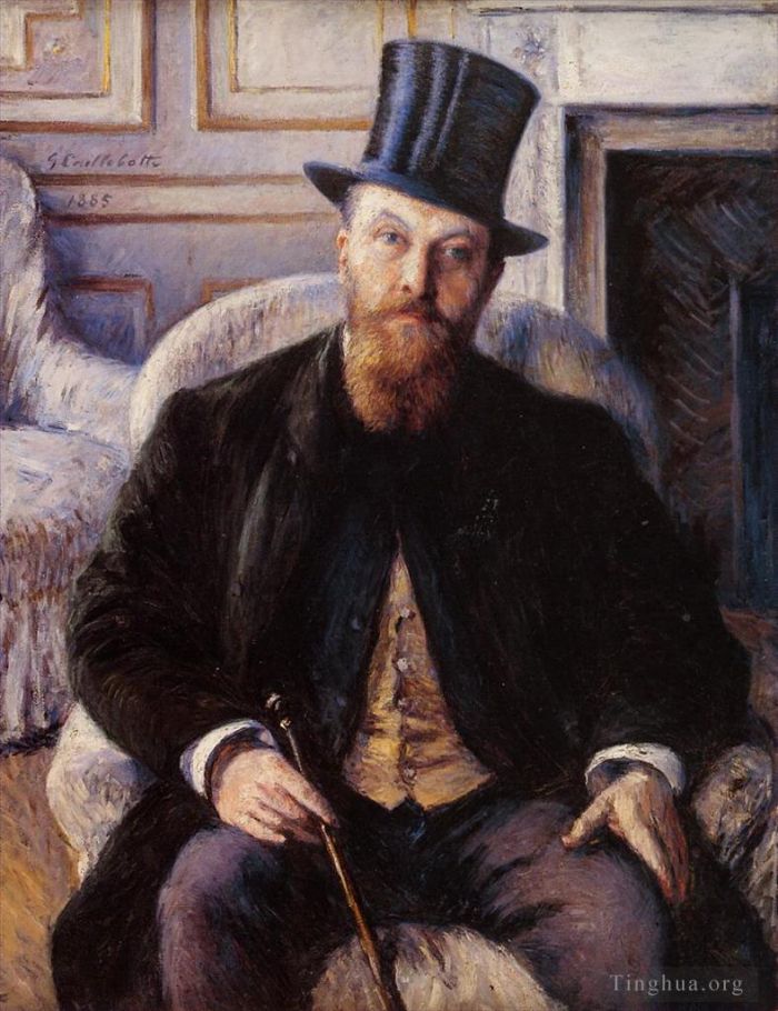 Gustave Caillebotte Oil Painting - Portrait of Jules Dubois