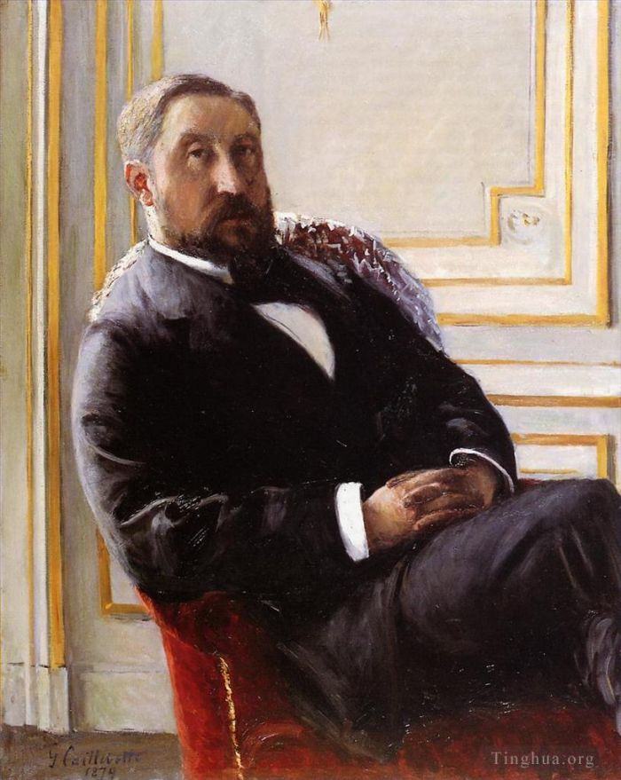 Gustave Caillebotte Oil Painting - Portrait of Jules Richemont