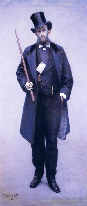 Artist Gustave Caillebotte's Work - Portrait of Paul Hugot