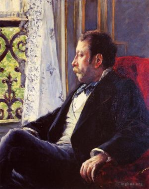 Artist Gustave Caillebotte's Work - Portrait of a Man