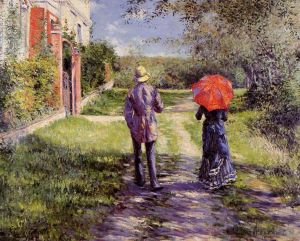 Artist Gustave Caillebotte's Work - Rising Road