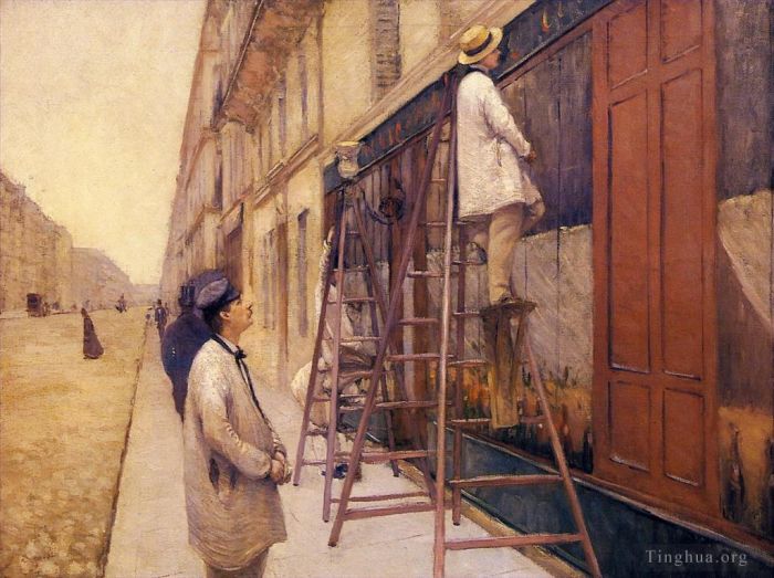 Gustave Caillebotte Oil Painting - The House Painters