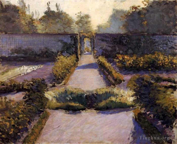 Gustave Caillebotte Oil Painting - The Kitchen Garden Yerres