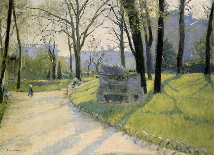 Gustave Caillebotte Oil Painting - The Parc Monceau