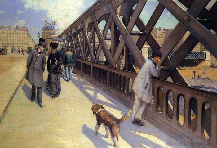 Gustave Caillebotte Oil Painting - The Pont du Europe