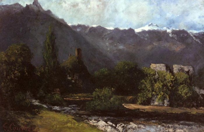 Gustave Courbet Oil Painting - Le Glacier