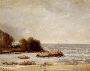 Artist Gustave Courbet's Work - Marine De Saint Aubin