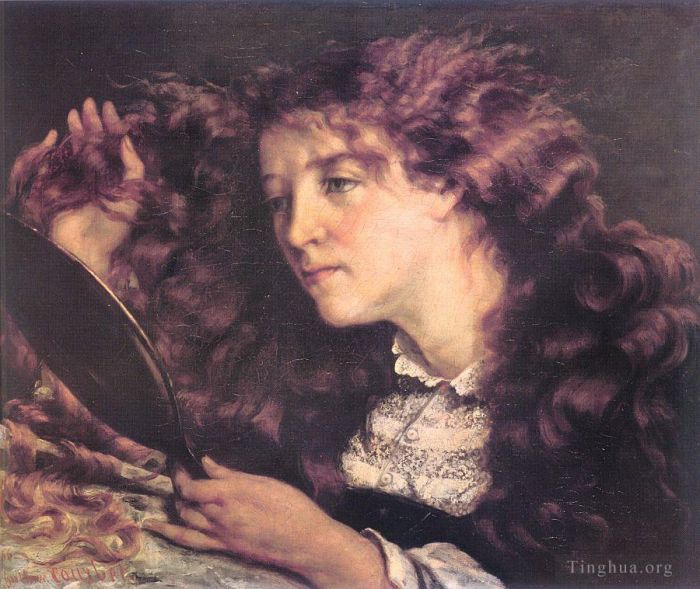 Gustave Courbet Oil Painting - Portrait of Jo The Beautiful Irish Girl