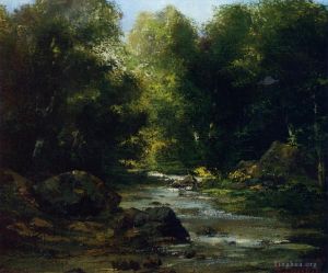 Artist Gustave Courbet's Work - River Landscape