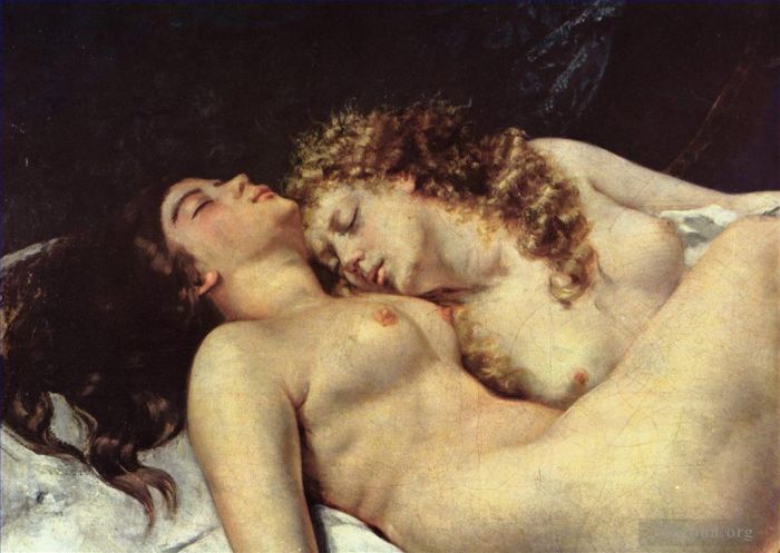 Gustave Courbet Oil Painting - Sleep