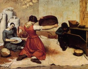 Artist Gustave Courbet's Work - The Grain Sifters