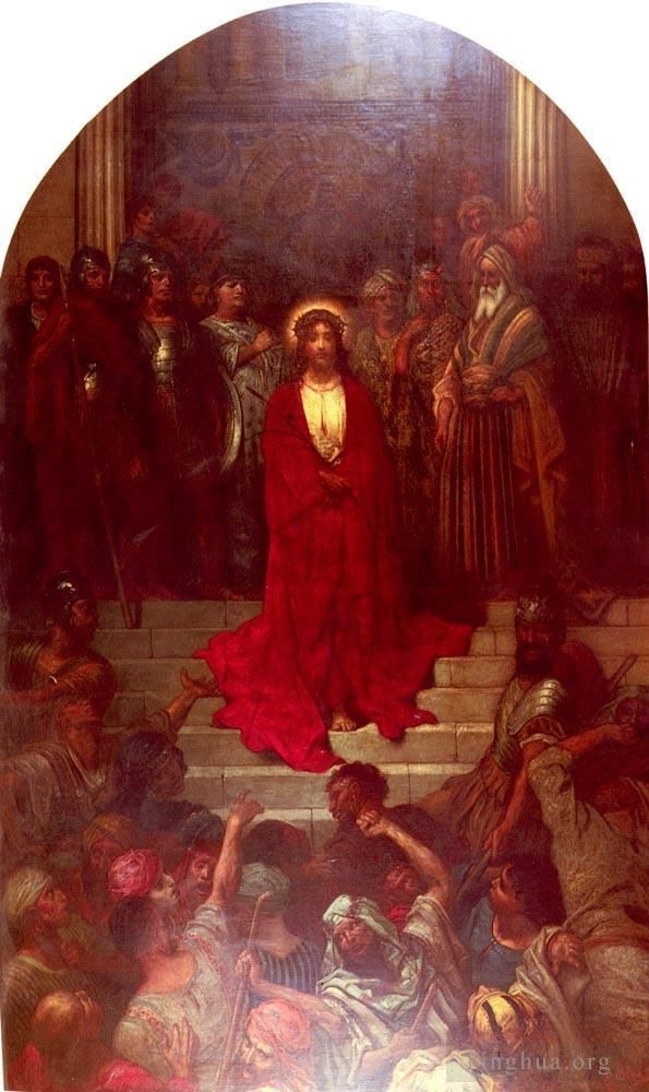 Gustave Dore Oil Painting - Here you see the bloodthirsty Erynnieshe said