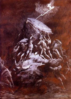 Artist Gustave Dore's Work - La Chute Des Titans