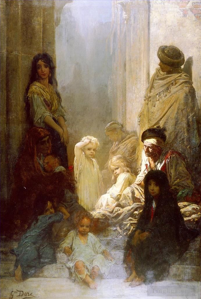 Gustave Dore Oil Painting - La Siesta