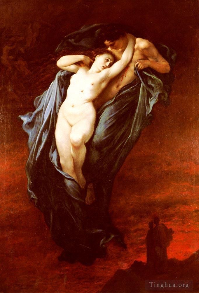 Gustave Dore Oil Painting - Paolo And Francesca Da Rimini