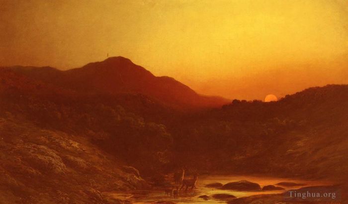 Gustave Dore Oil Painting - Souvenir DEcosse landscape