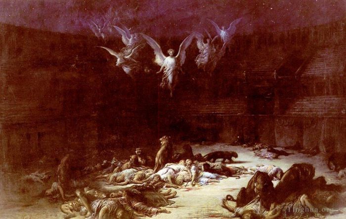 Gustave Dore Oil Painting - The Christian Martyrs