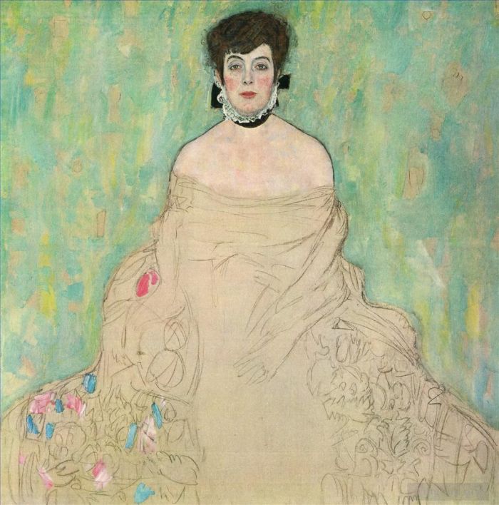 Gustave Klimt Oil Painting - Amalie Zuckerkandl