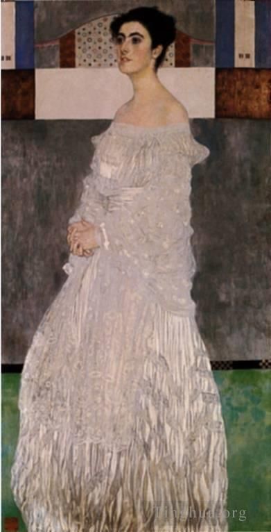 Gustave Klimt Oil Painting - Bildnis Margaret Stonborough Wittgenstein 1905