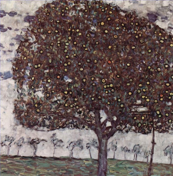 Gustave Klimt Oil Painting - Apple Tree II