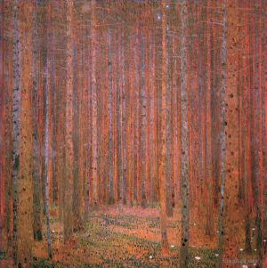 Artist Gustave Klimt's Work - Fir Forest I