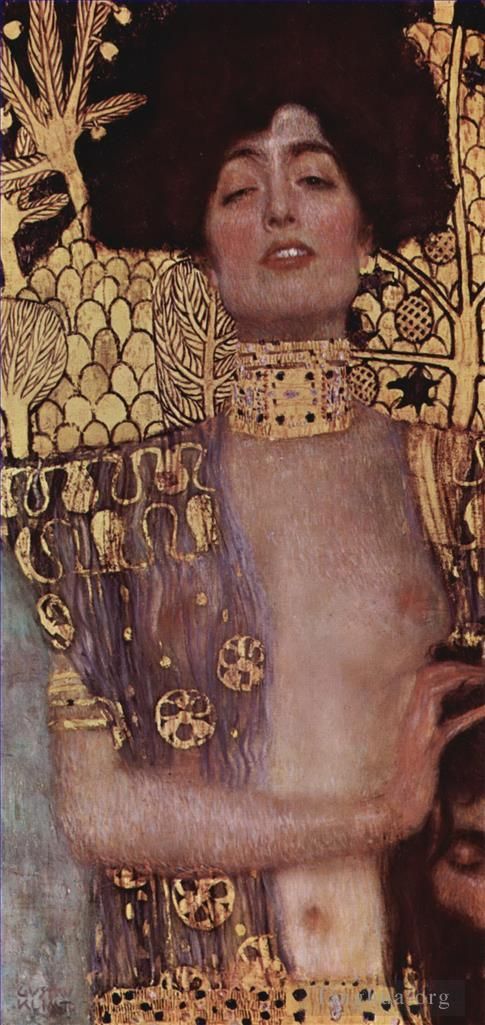 Gustave Klimt Oil Painting - Judith and the Head of Holofernes