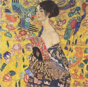 Artist Gustave Klimt's Work - Lady with Fan