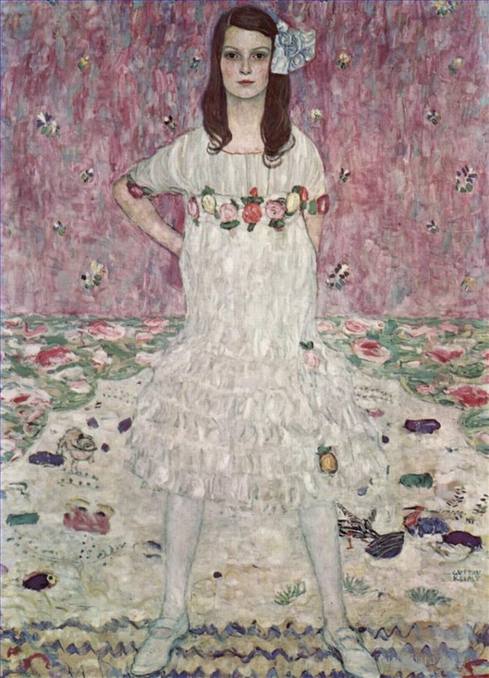 Gustave Klimt Oil Painting - Mada Primavesi c 1912