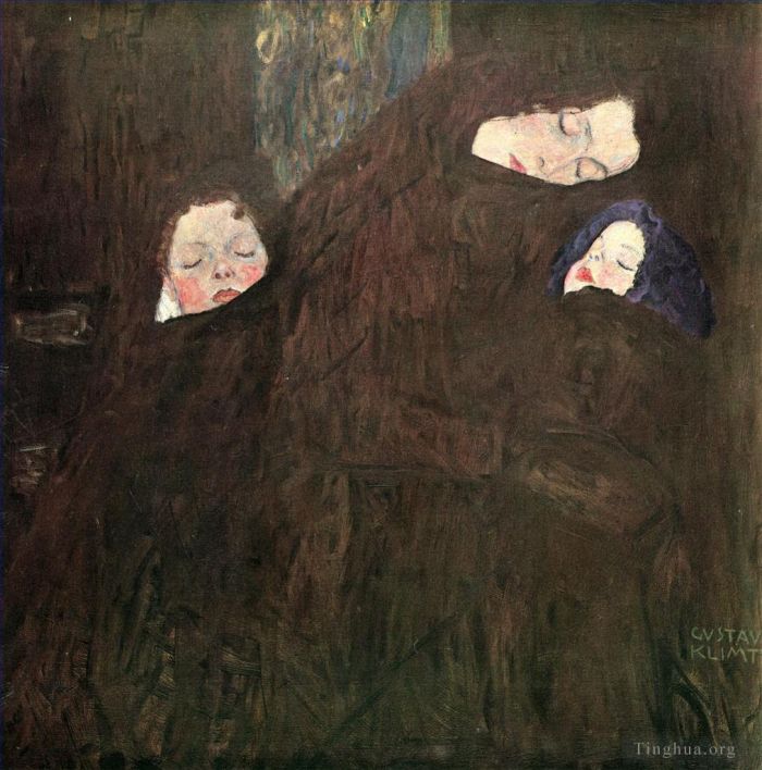 Gustave Klimt Oil Painting - Mother with Children