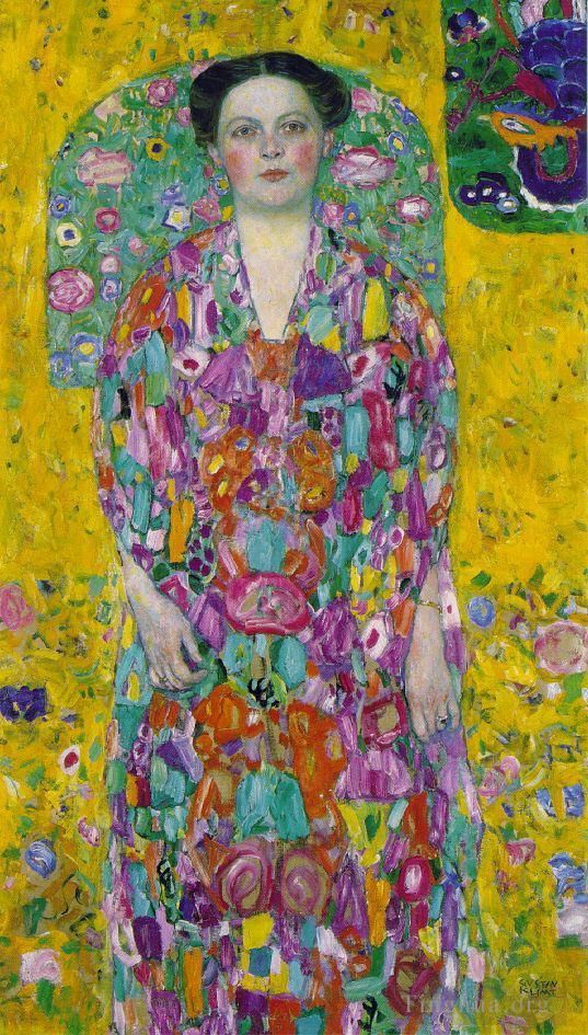 Gustave Klimt Oil Painting - Portrait Of Eugenia Primavesi
