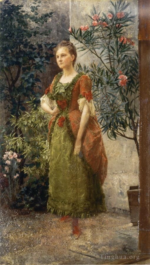 Gustave Klimt Oil Painting - Portrait of Emilie Floge