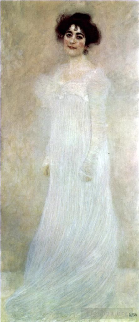 Gustave Klimt Oil Painting - Portrait of Serena Lederer