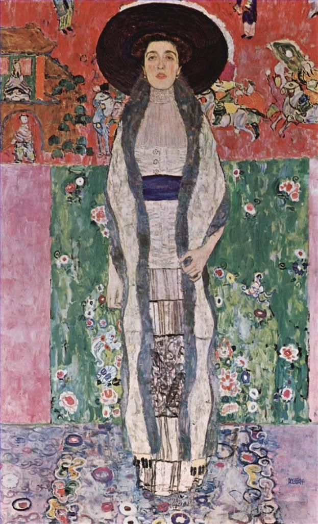 Gustave Klimt Oil Painting - Portrait of Adele Bloch-Bauer II