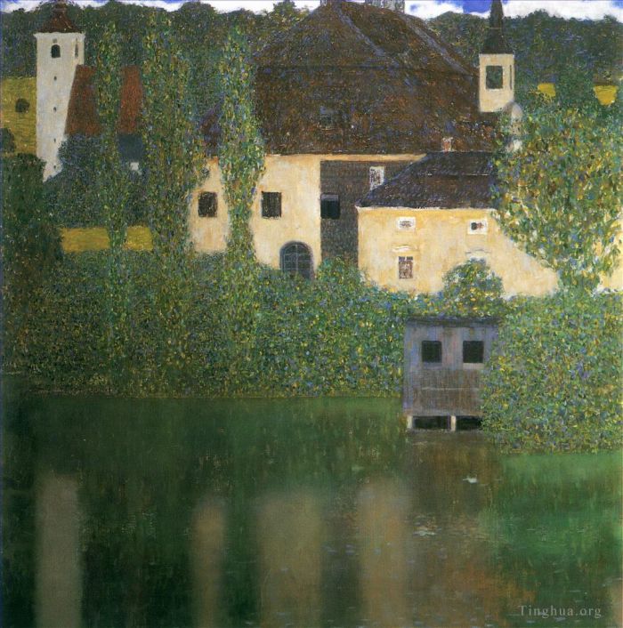 Gustave Klimt Oil Painting - Water Castle