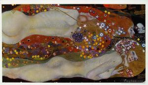 Artist Gustave Klimt's Work - Water Snakes II(Water Serpents II)
